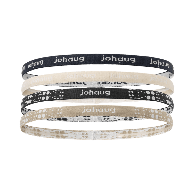 Johaug Hairband 4pk in Sapphire – 4 elastic hairbands with silicone grip for training