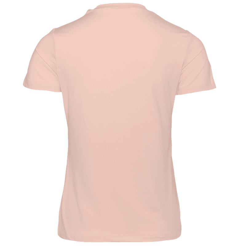 Johaug Elemental Tee 2.0 in Spink – back view of soft pink crew-neck training t-shirt