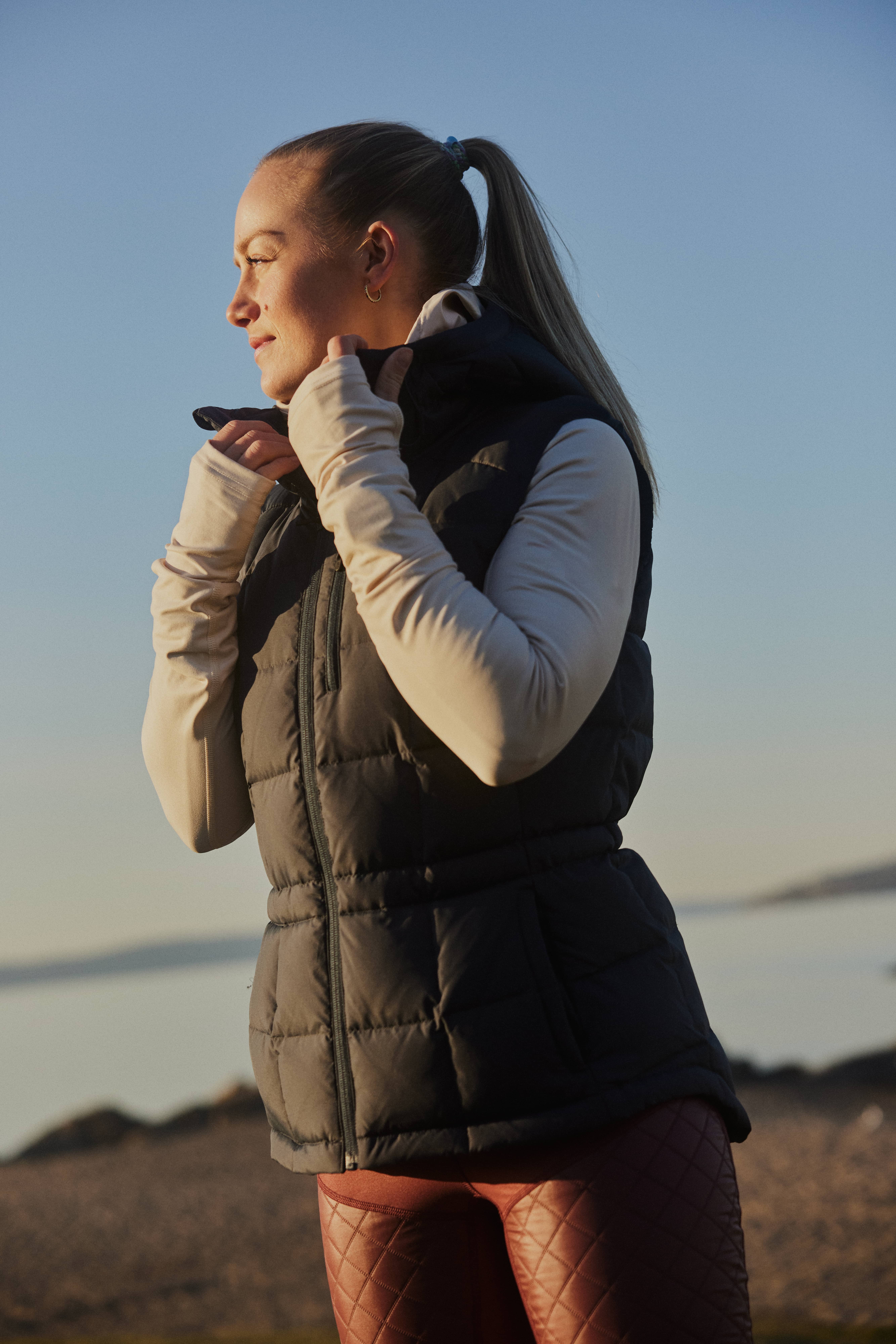Adapt Down Vest - Grey/Blue