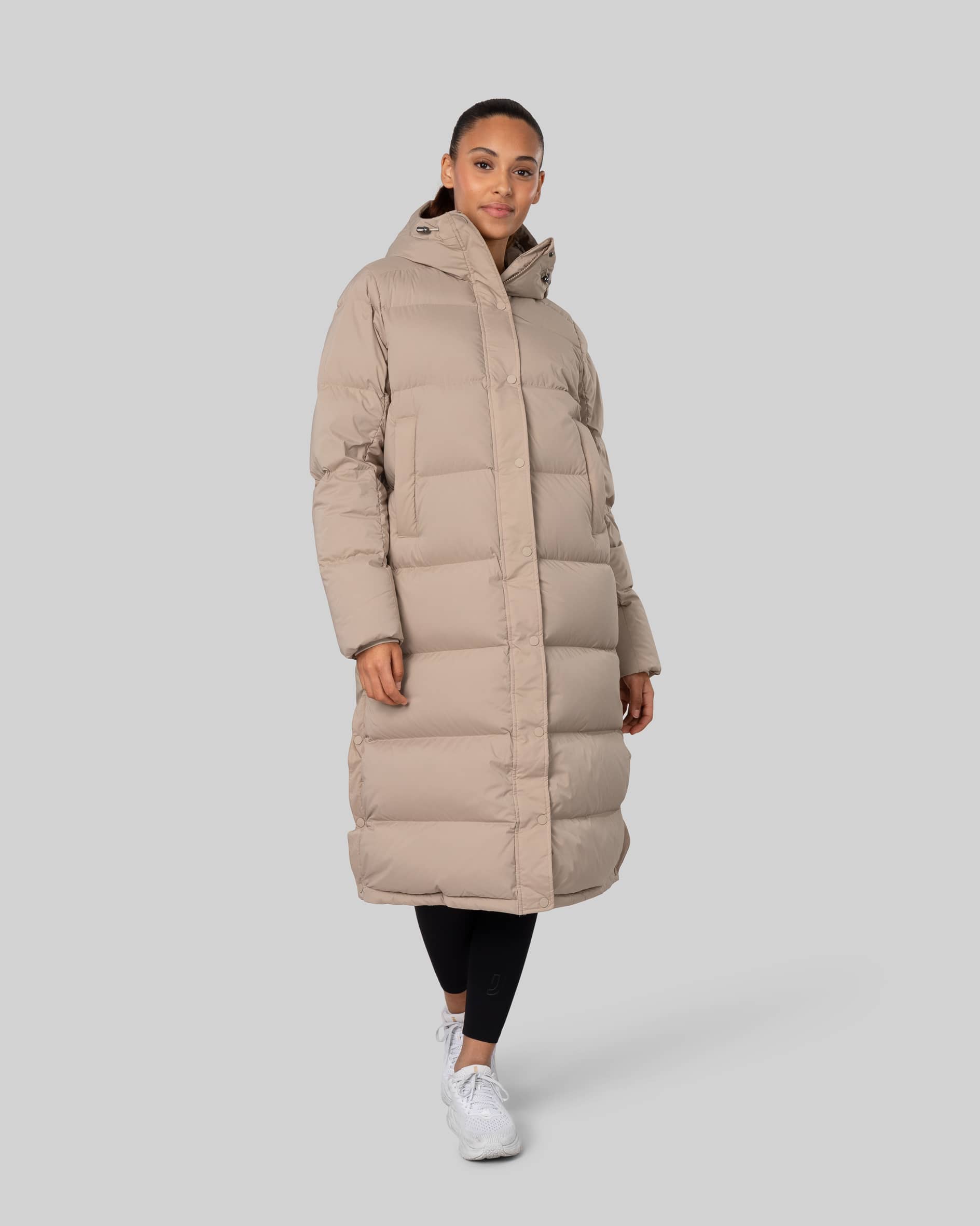 Escape Down Long Coat - Dark beige