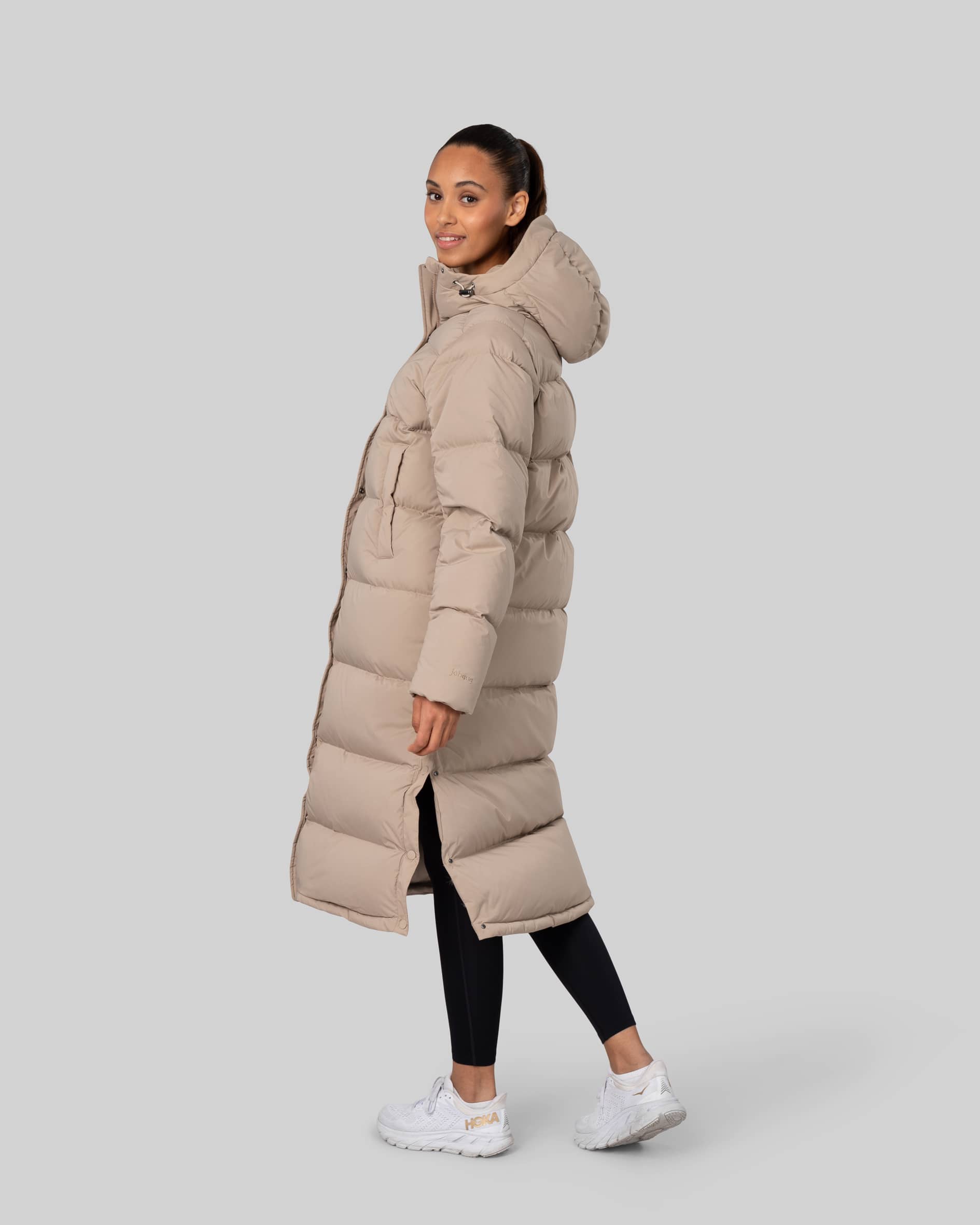 Escape Down Long Coat - Dark beige