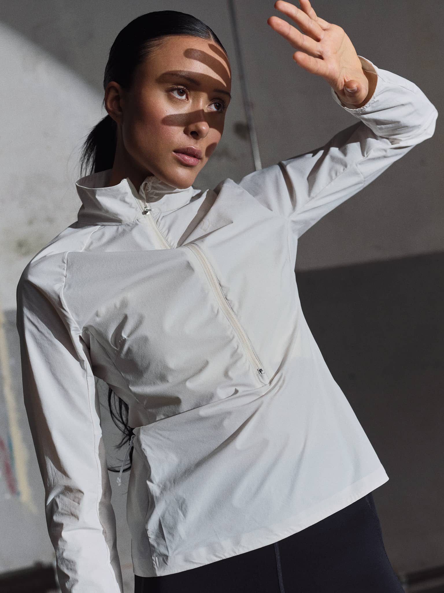 Advance Wind Half Zip - Tofu white